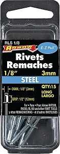 RLS1/8 LONG STEEL RIVET 1/8"