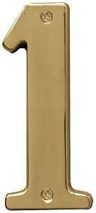 BR-51PB/1 NUMBER 1 5IN P BRASS