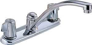 2100LF 2KNOB KITCH CHROME