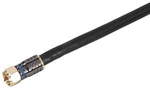 VQ300306B QUAD RG6 COAX 3' BLK