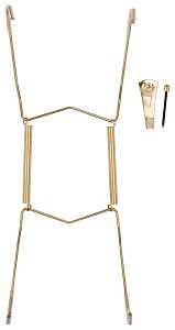 PLATE HANGER 8-11IN POL BRASS