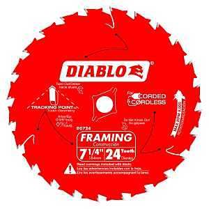 D0724A DIABLO BLADE7-1/4 24THT