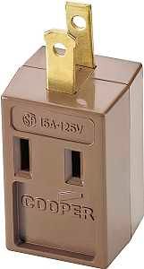 BP4400B BRWN 3OUTLET 2WIRE TAP