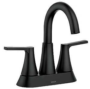 84311BL FAUCET LAV 2H CS MBLK