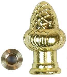 60104 REDUCER FINIAL ACORN BRS