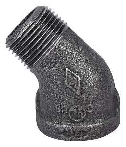 3/4 BLACK 45DEG STREET ELBOW