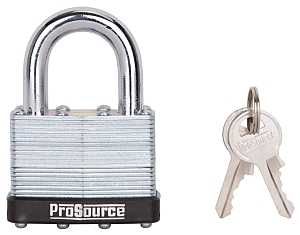 PADLOCK STEEL W/BUMPER 1-1/4IN