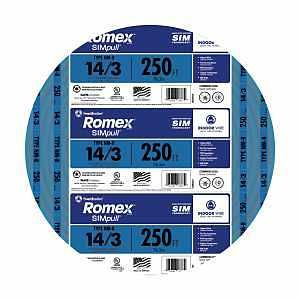 NMB 14/3 G BLUE BUILDING WIRE