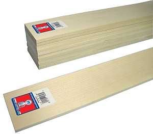4306 BASSWOOD SHEET 1/4X3X24IN