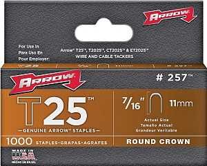 257 STAPLES 7/16" 1000/BOX