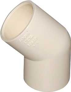 T00091C CPVC ELBOW 45DEG 1IN