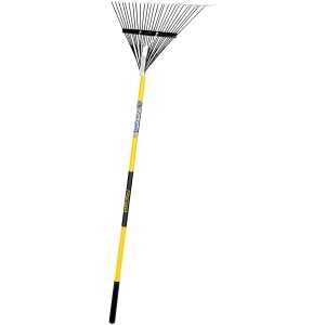 STEEL LEAF RAKE 26 W/FBG HDL
