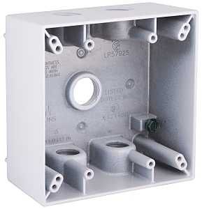 53371 RECT BOX 2G 5-1/2 WH