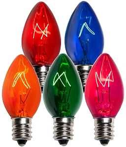 BULB REPL TRANS C7 MULTI 25CT