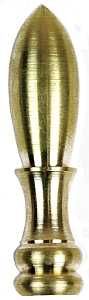 60106 FINIAL BULLET 2IN BRASS