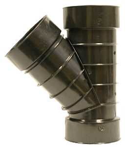 0422AA PIPE WYE SLIP POLYE BLK