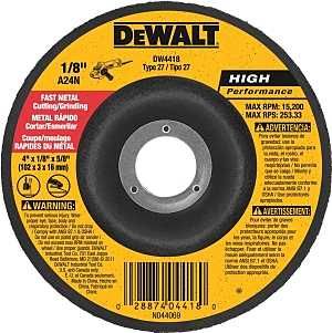 DW4418 METAL ABRAS WHEEL 4X1/8