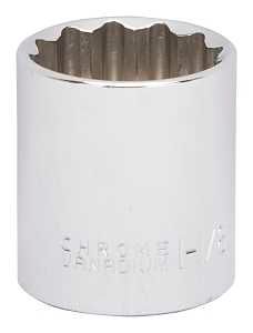 SOCKET 1-1/8IN 1/2DRIVE 12PT