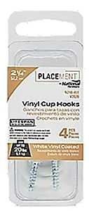 N248-451 HOOK CUP WHT 2-1/4IN