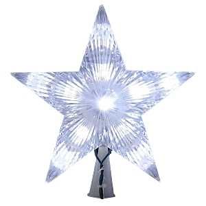 STAR TREE TOP LED CLEAR 9IN