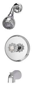 FAUCET TUB/SHOWER SGL HDL CHRM