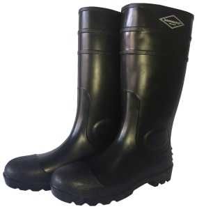 L-G06B15 BOOT KNEE PVC BLK S15