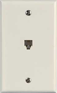 TW1001SW WALL JACK SINGLE W