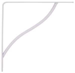 BRACKET SHELF DECO WHITE 8X8IN