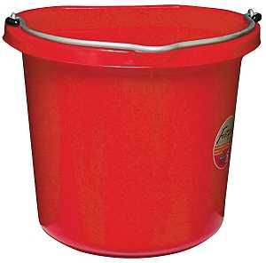 FB-120R RED FLAT BUCKET 20QT