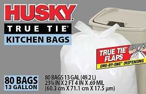 HK13WC080W 13G WHT KITCHEN BAG