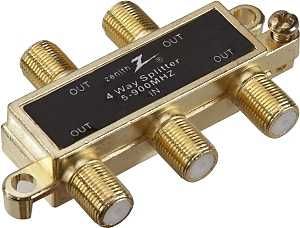 VS1001SP4W COAX SPLITTER 4-WAY VS1001SP4W COAX SPLITTER 4-WAY