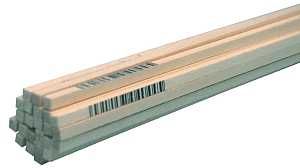4044 BASSWOOD STRIP 1/8X1/8X24 4044 BASSWOOD STRIP 1/8X1/8X24