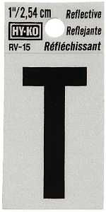 RV-15/T 1" REF VINYL LETTER T
