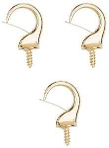 SAFETY HOOKS POL BRASS 1-1/4IN