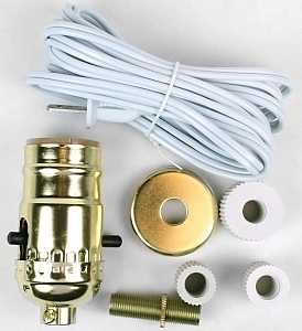60131 KIT MAKE A LAMP BRASS