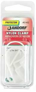 61462 CLAMP NYLON NAT 1/2X3/4