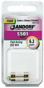 60724 FUSE S501 6.3A FS AC