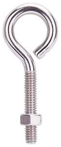SS EYE BOLT W/NUT 5/16X3-1/4