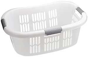 FG299787 WHITE LAUNDRY BASKET