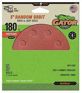 3722 5IN 8-HOLE SAND DISC 180#