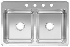 CDLA3322-6-4N SINK DOUBLE BOWL
