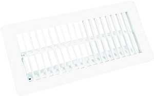 V-102WB WHT MTL REGISTER 4X8IN