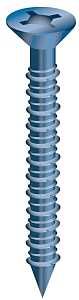 631T CONC SCREW FH 1/4X1-3/4