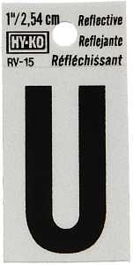 RV-15/U 1" REF VINYL LETTER U
