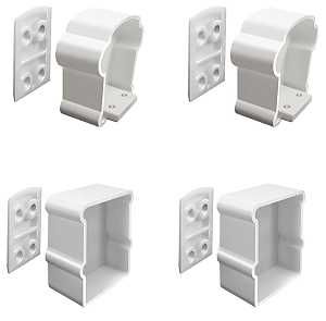 73012494 BRACKET RAIL WHITE