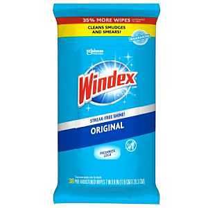 00296 WIPES GLASS 38 COUNT