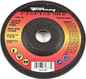 71878 WHEEL GRIND STL 5X1/4IN