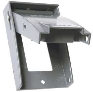 5028-5 GRAY GFCI RECPT COVER1G