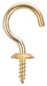 SOLID BRASS CUP HOOK 1-1/4IN