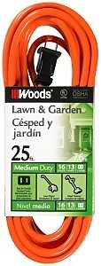 0722 25' 16/2 SJTW EXT CORD OR